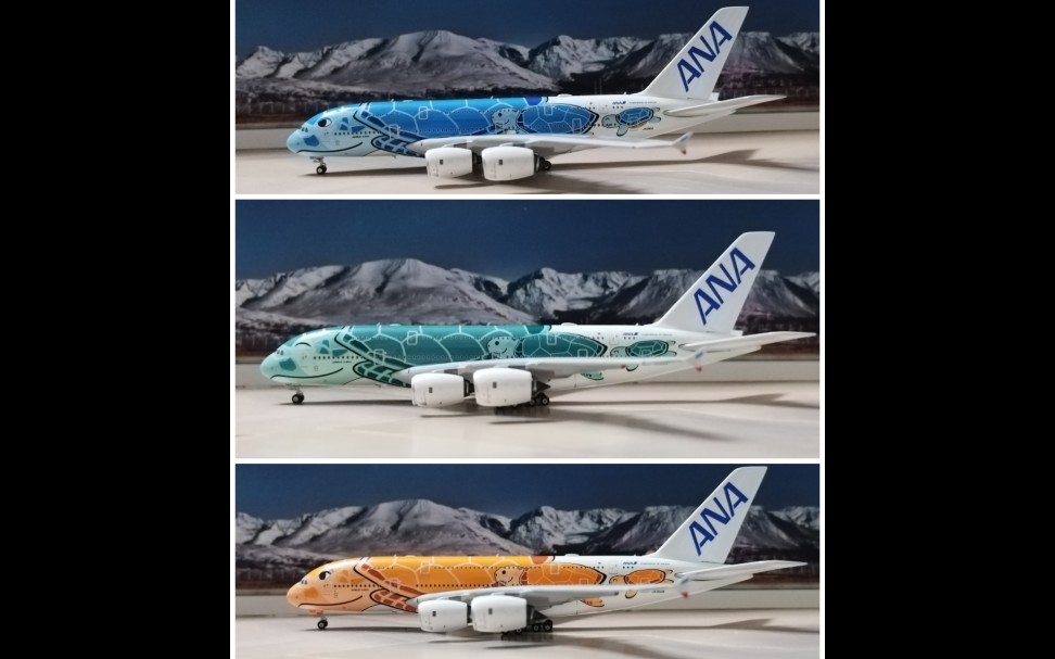 ph 全日空海龟涂装a380飞机模型开箱