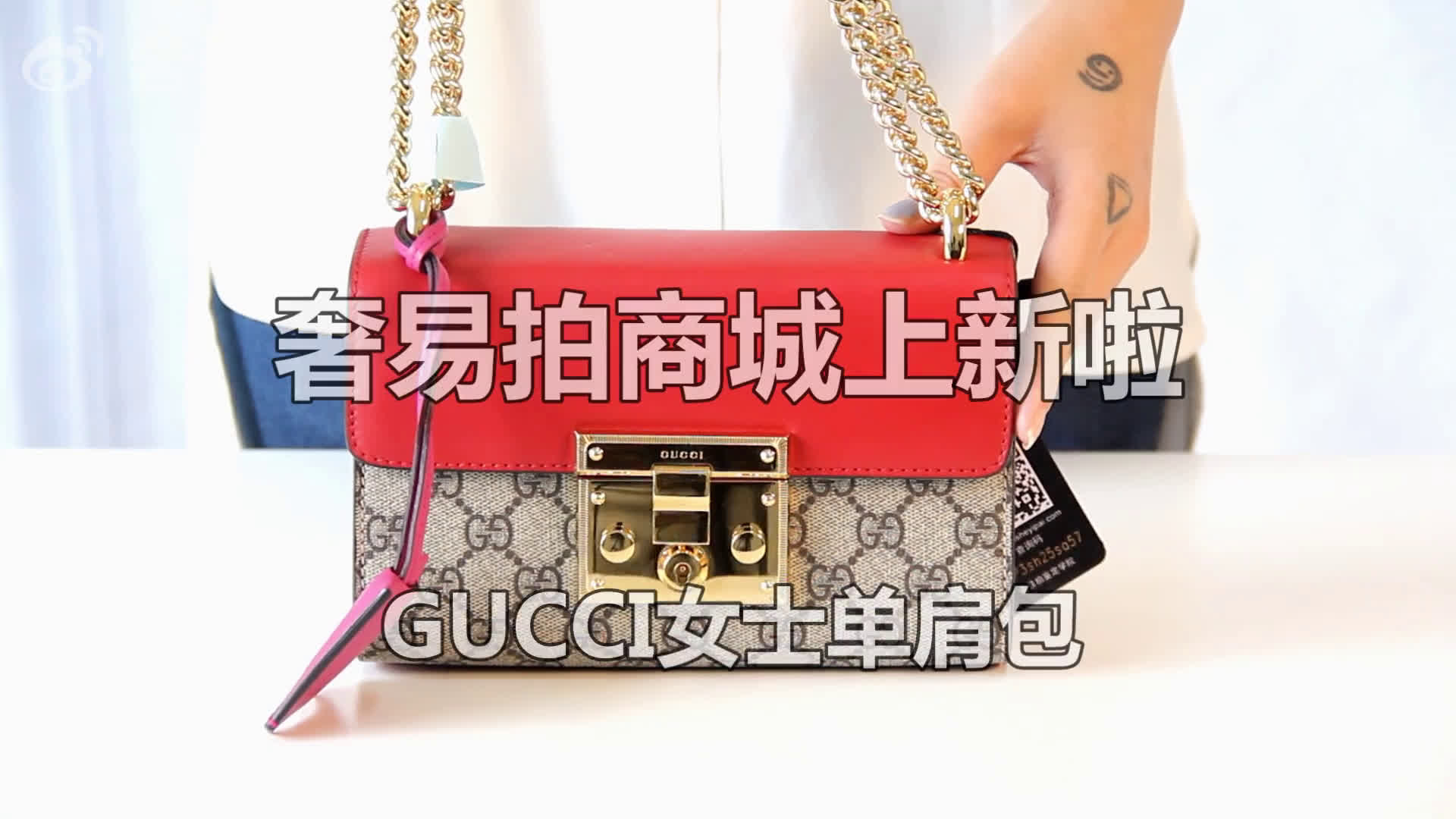 【奢易拍商品秀】GUCCI padlock GG supreme shoulder 单肩链条包哔哩哔哩bilibili