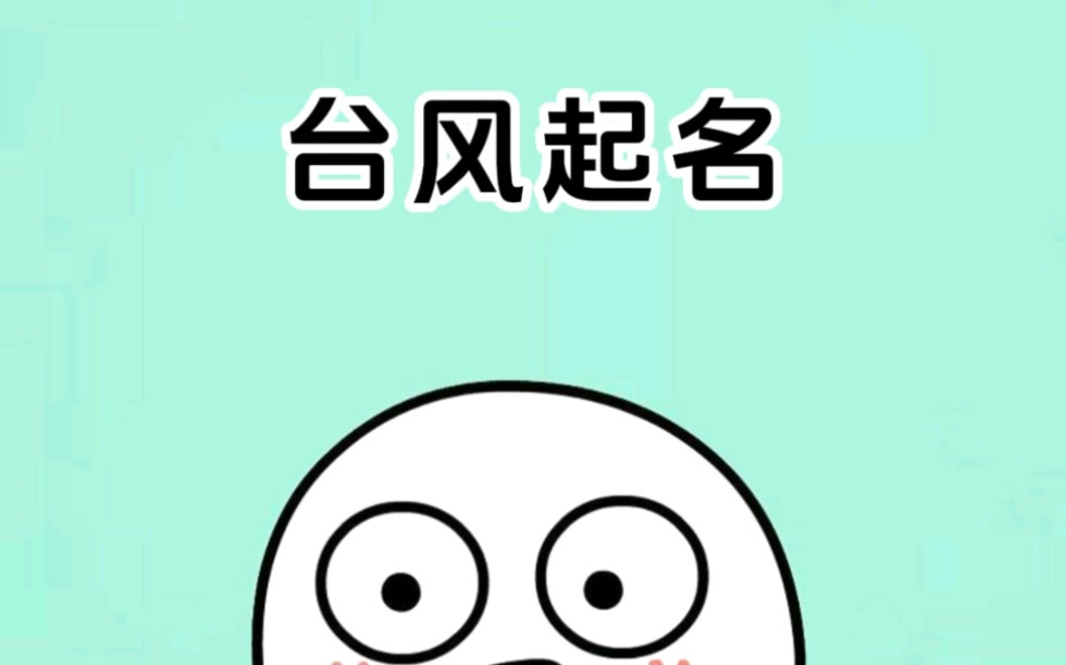 台风名字是这样起的哔哩哔哩bilibili