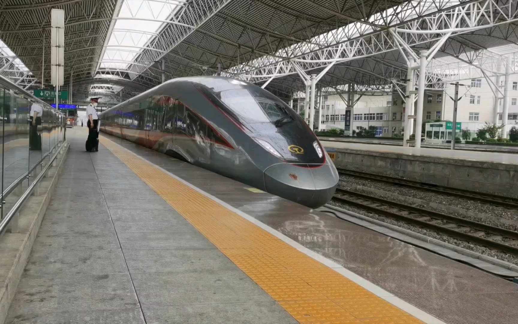 上海局杭州西所cr400bf-z-0521担当管内g7756(杭州东-亳州南)合肥站6g