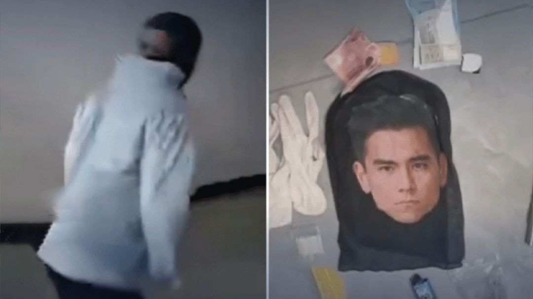 男子戴“彭于晏头套”入室行窃，刚进门就被监控“劝退”，被抓时民警看着“彭于晏”笑出了声