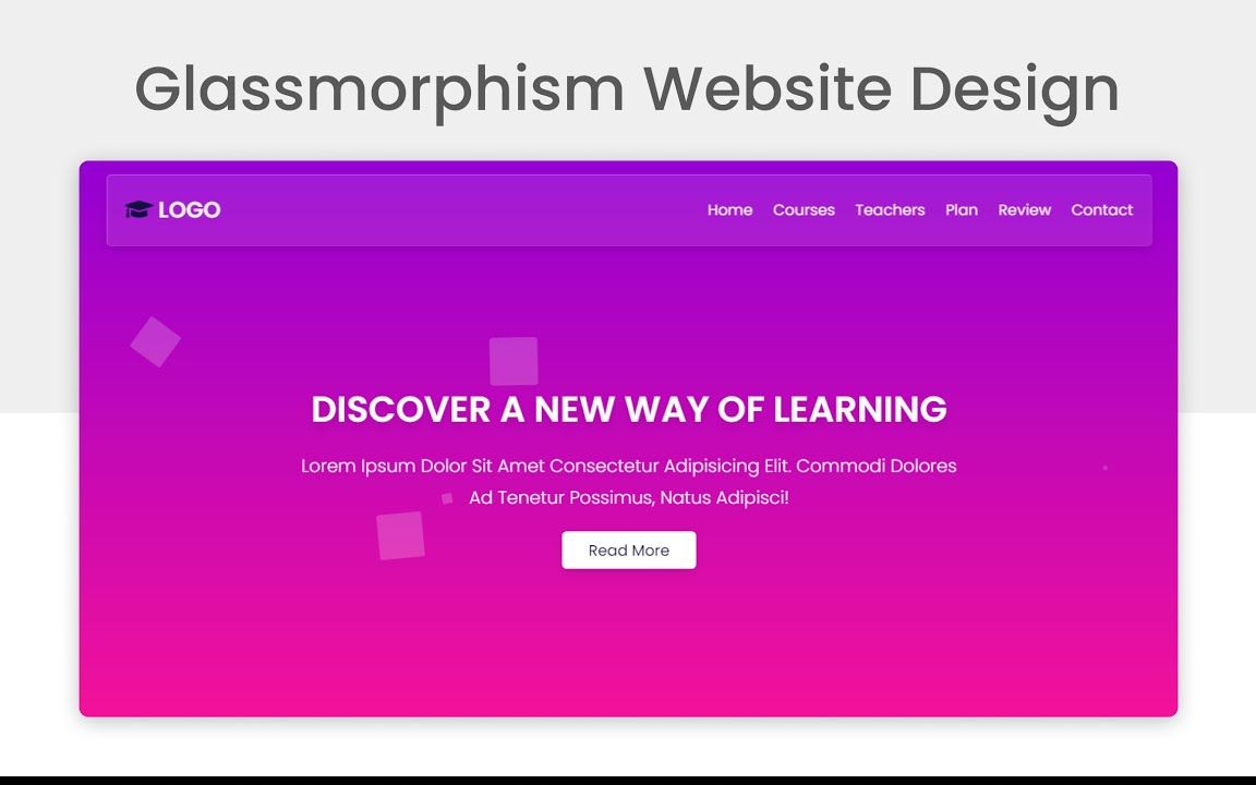 【代码】使用HTMLCSSJavaScript创建一个响应性的动画Glassmorphism风格的网站设计哔哩哔哩bilibili