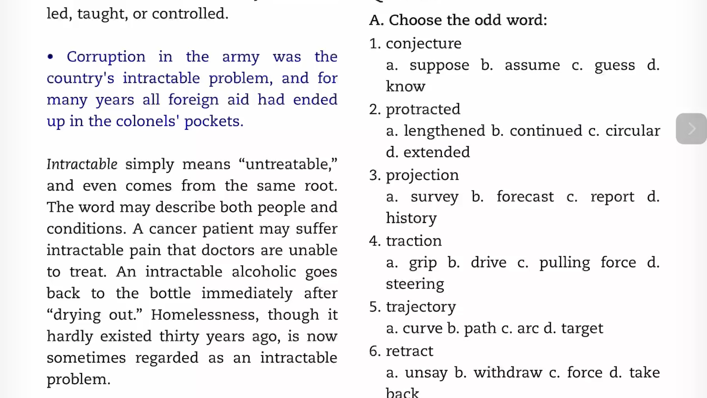 [图]TRACT traction retract protracted intractable