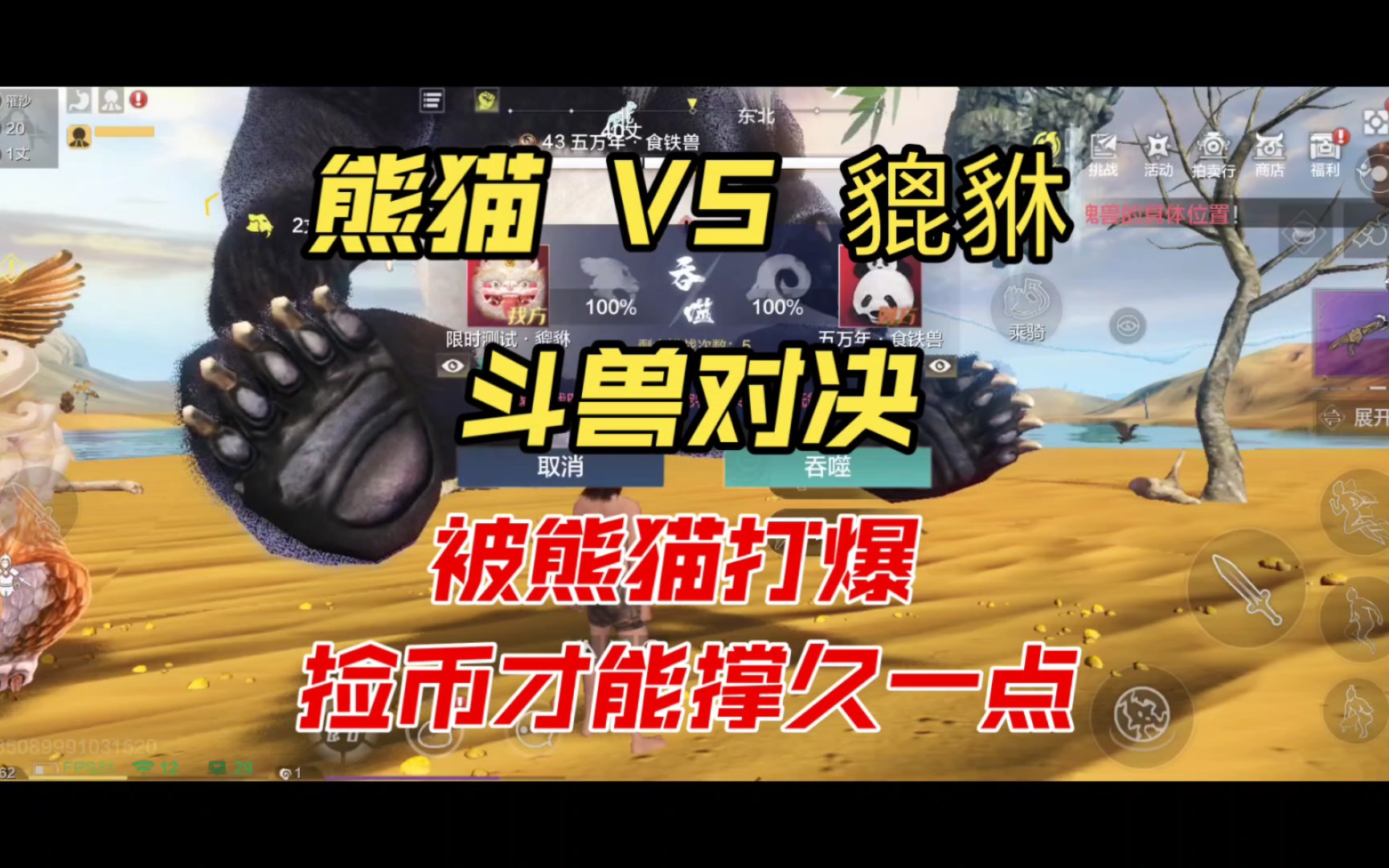 妄想山海:貔貅vs熊猫,斗兽对决.