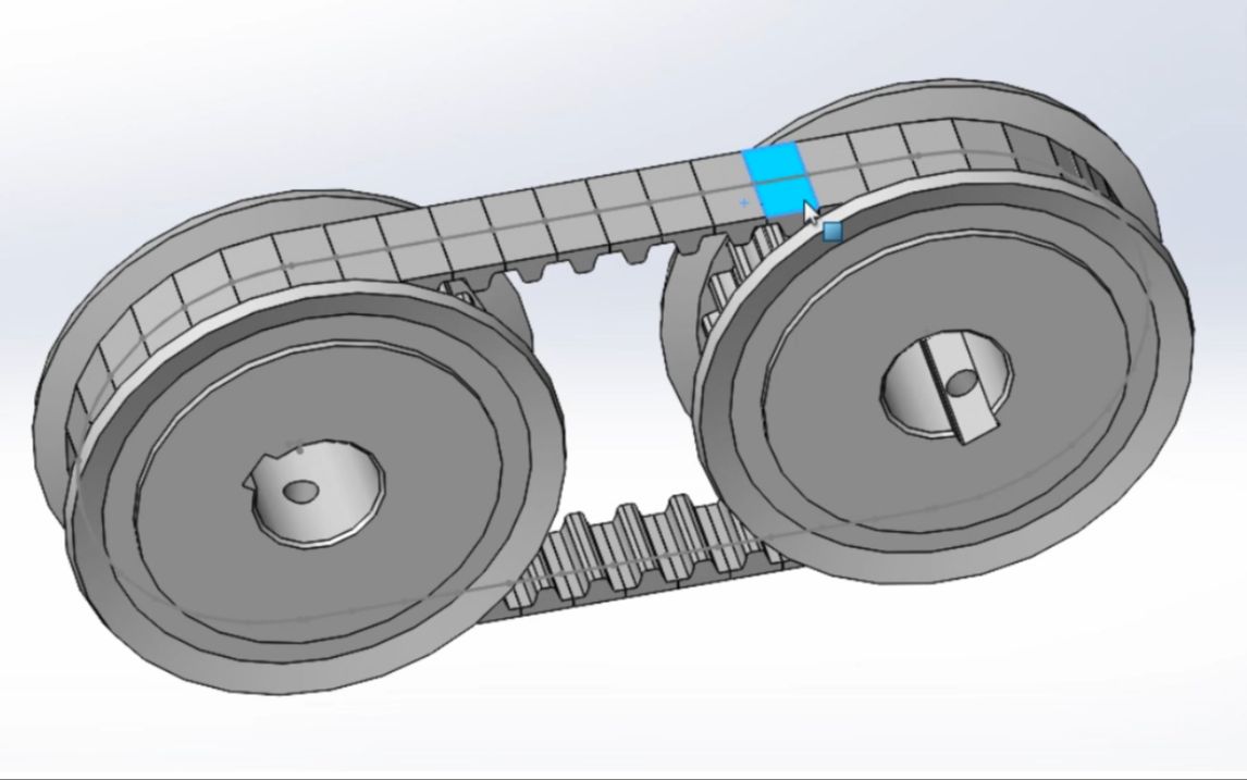 solidworks带齿同步带的绘制与配合哔哩哔哩bilibili