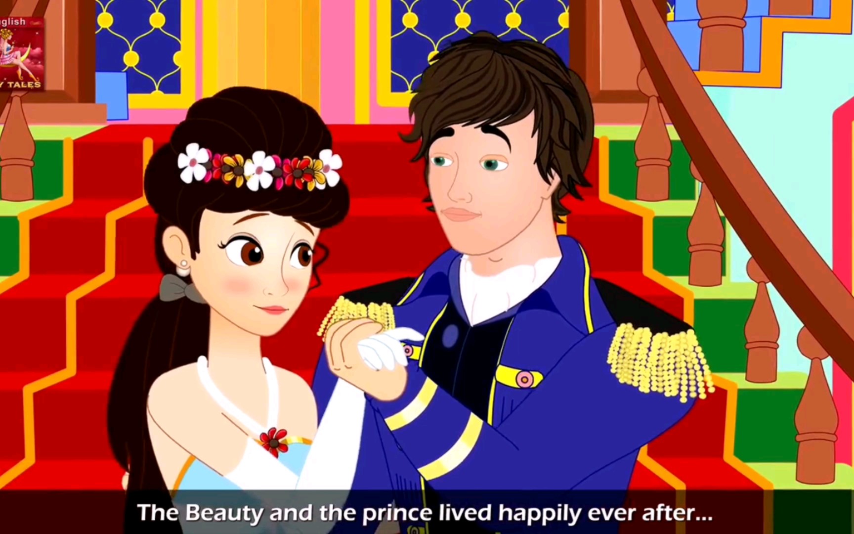 [图]【English Fairytales】Beauty and Beast(七)：The beauty and the prince lived happily