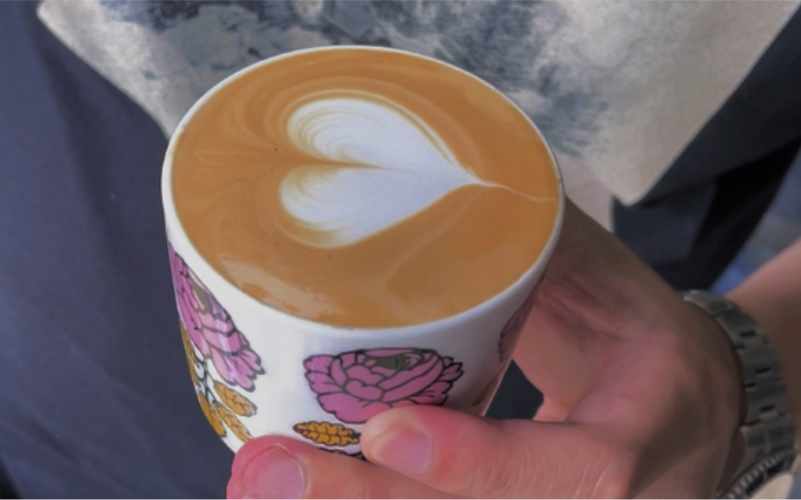 基础拉花,大白心