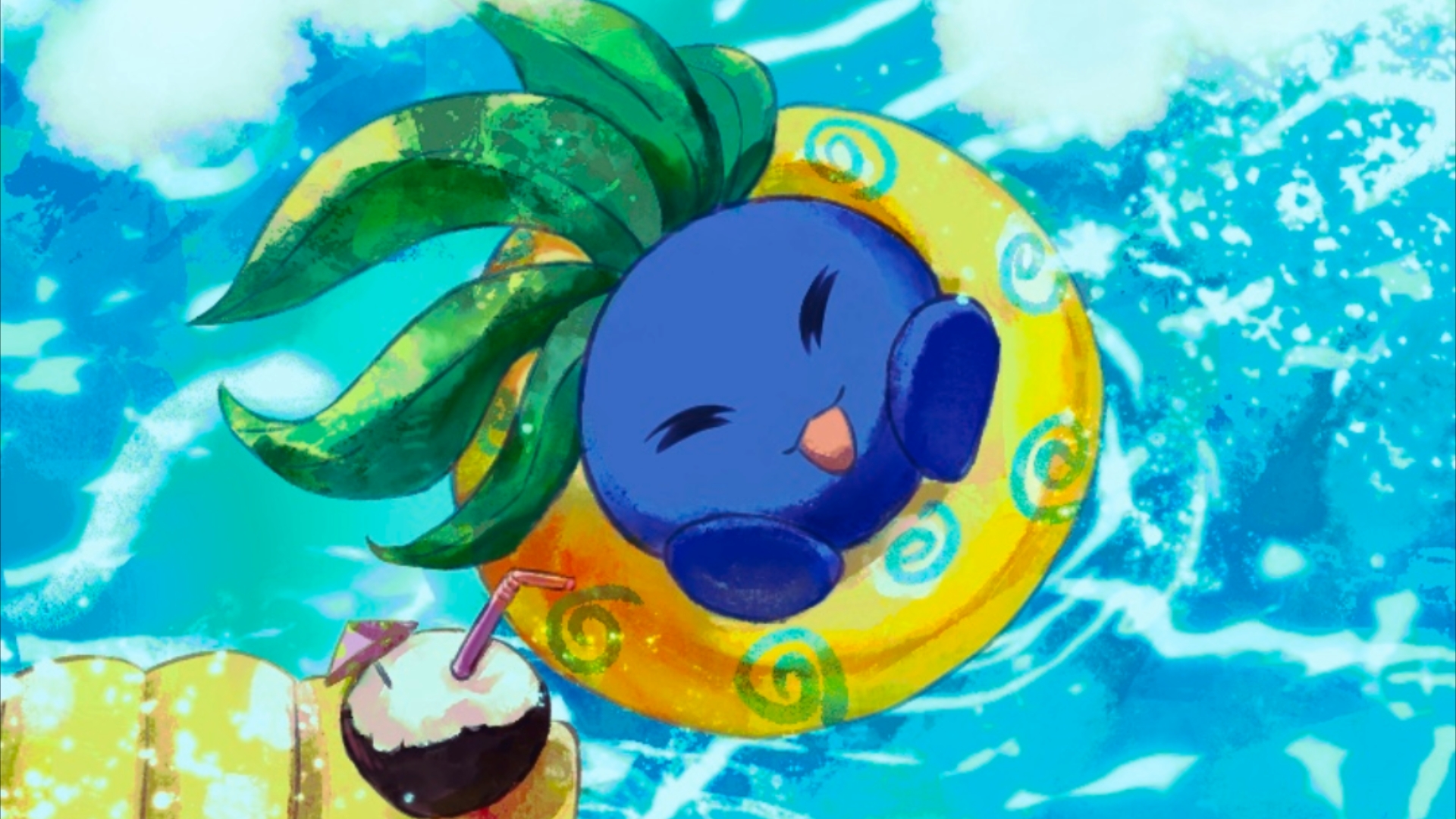 【宝可梦/绘画过程】走路草的夏天