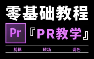 【PR教程】从零基础开始学剪辑（新手入门实用版2024）