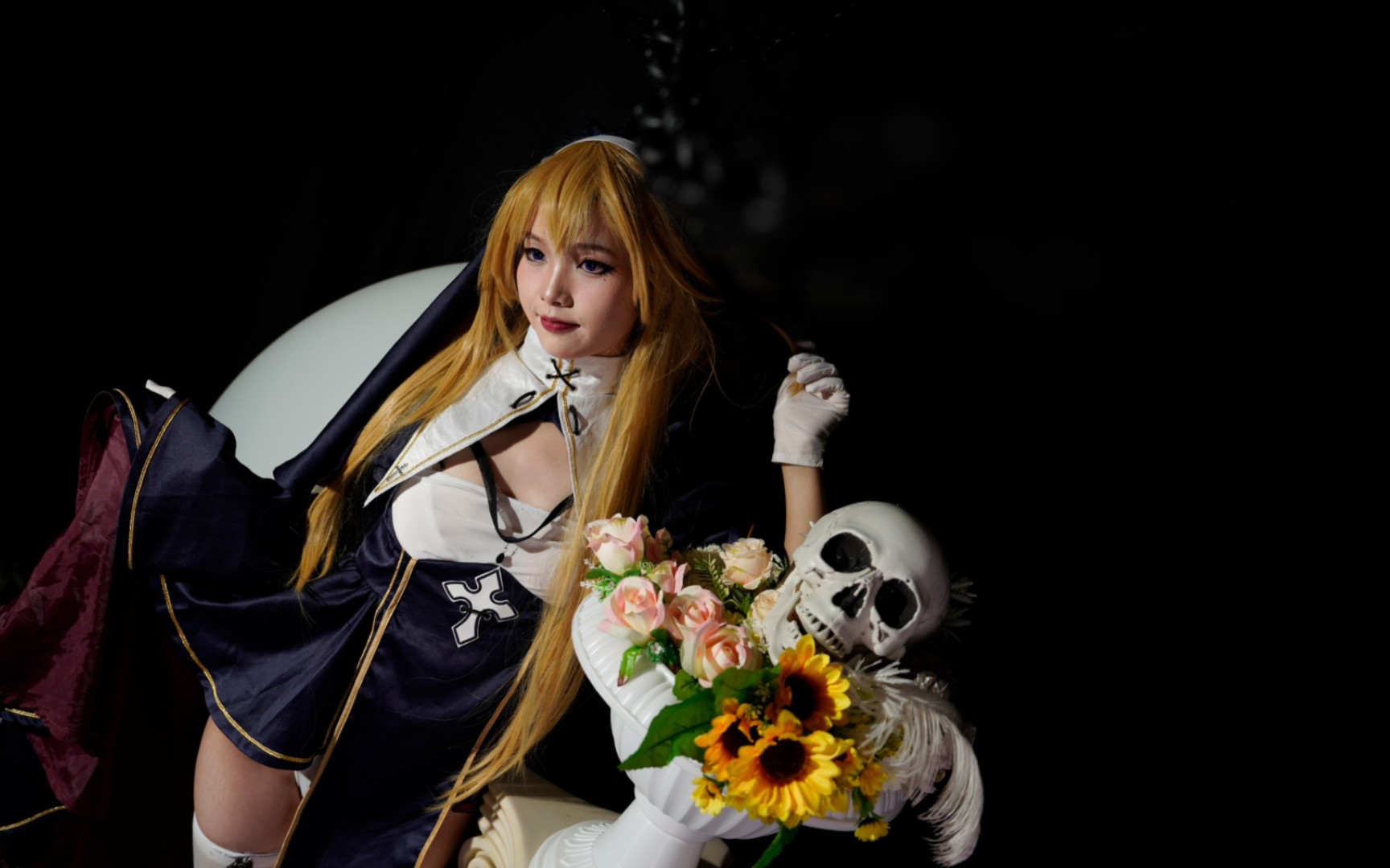 万圣节cos修女夏洛特,拜托了第三次审核了_哔哩哔哩_bilibili