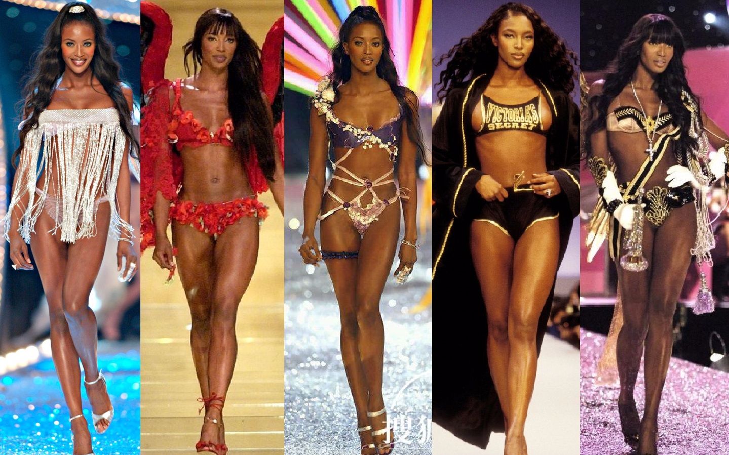 [图]BIG5之一，传奇超模Naomi Campbell 米米仙子 维多利亚的秘密秀场合集1996-2005