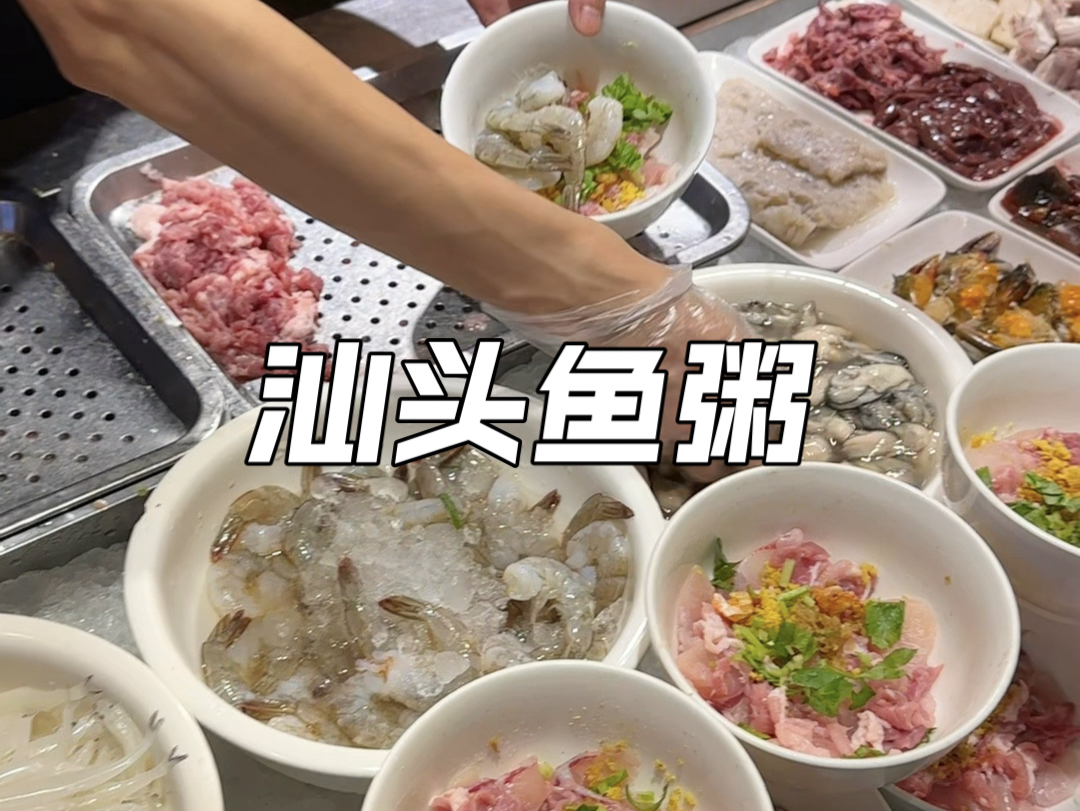 料超足的汕头鱼粥,鲜掉眉毛哔哩哔哩bilibili