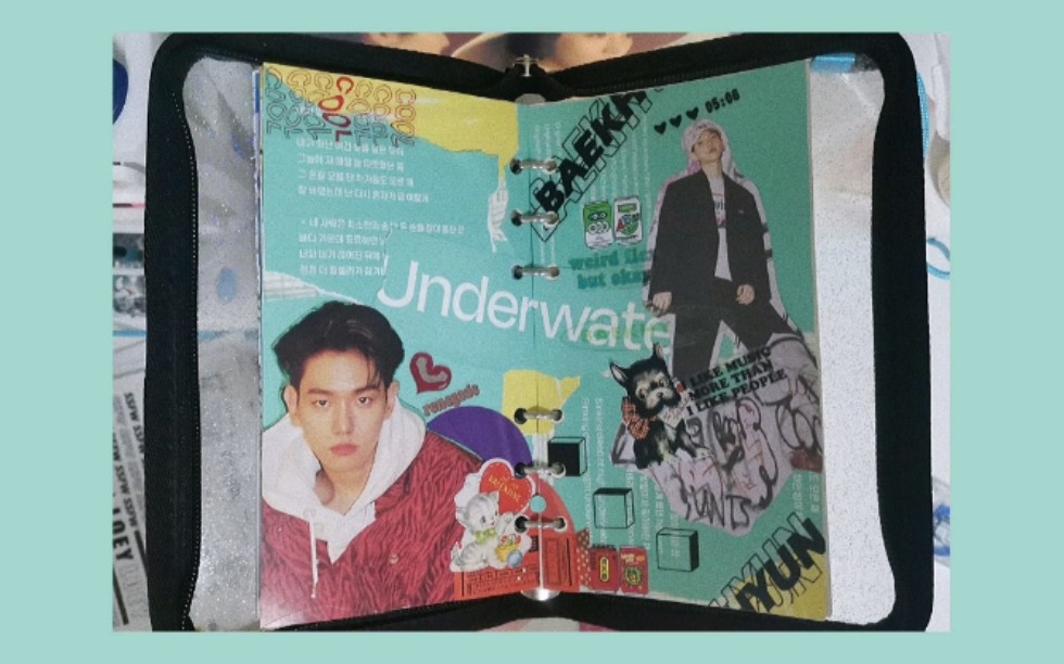 exo追星手帐/a6活页本/制作全程无剪辑/专辑素材/新手/520155