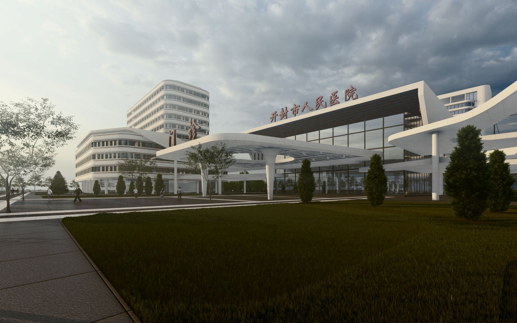 lumion10渲染动画尝试,某医院设计方案