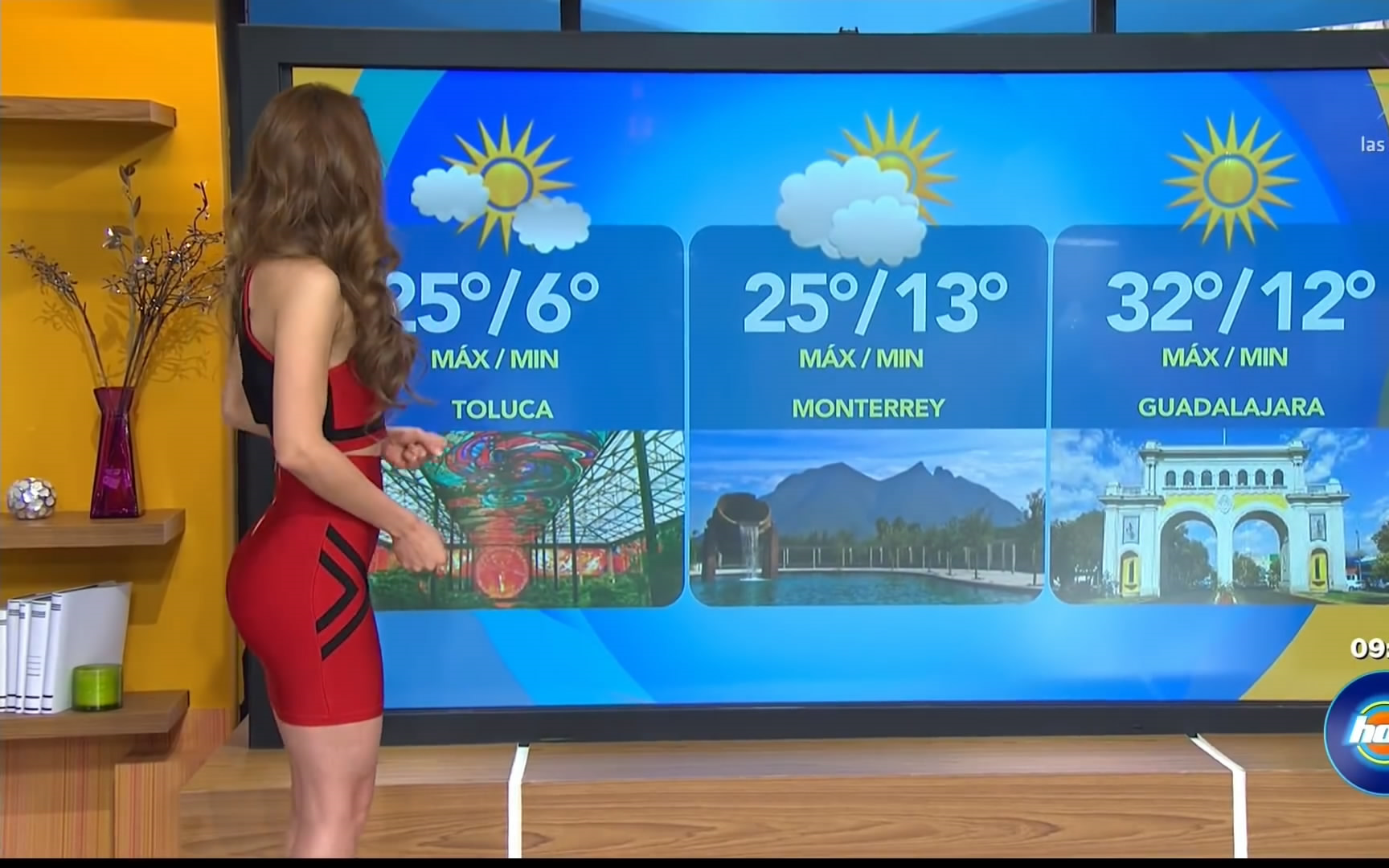 墨西哥美女天气预报员Yanet Garcia el clima HOY哔哩哔哩bilibili