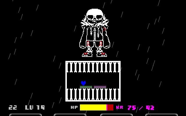 新版undercurezero治愈之下sans两药打到最后阴间回合