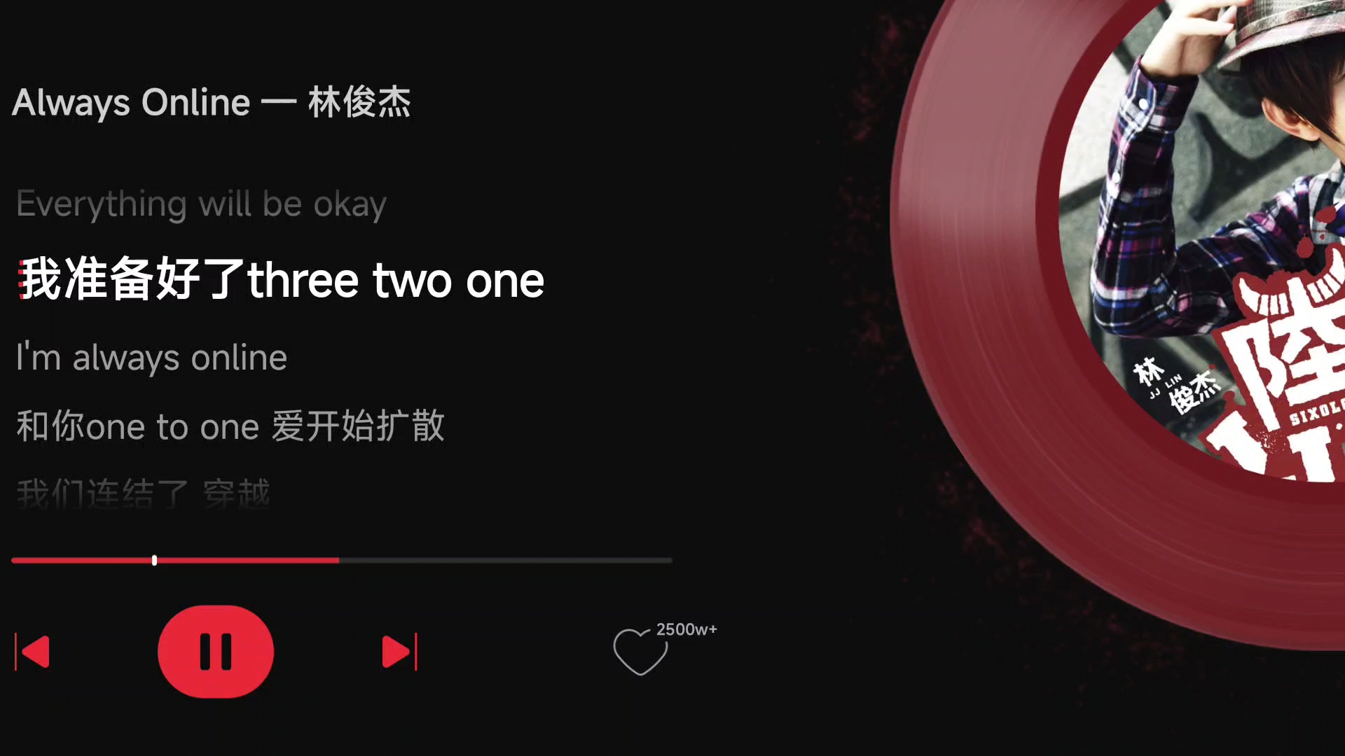 always online 林俊杰 歌词