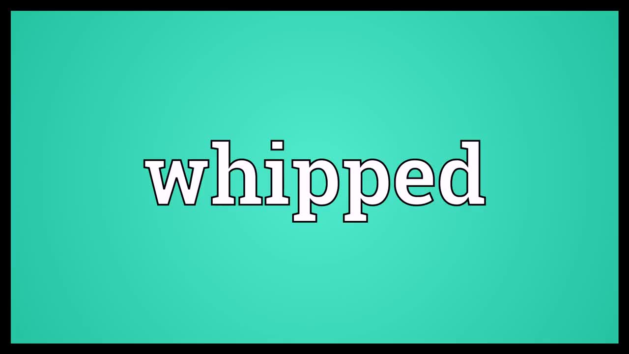 Whipped Meaning哔哩哔哩bilibili