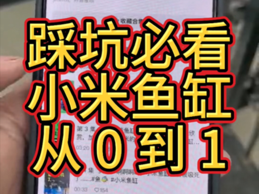 小米鱼缸,踩坑必看,我的从 0 到 1#养鱼日记 #鱼缸 #经验分享 #小米鱼缸 #鱼缸里的大自然哔哩哔哩bilibili