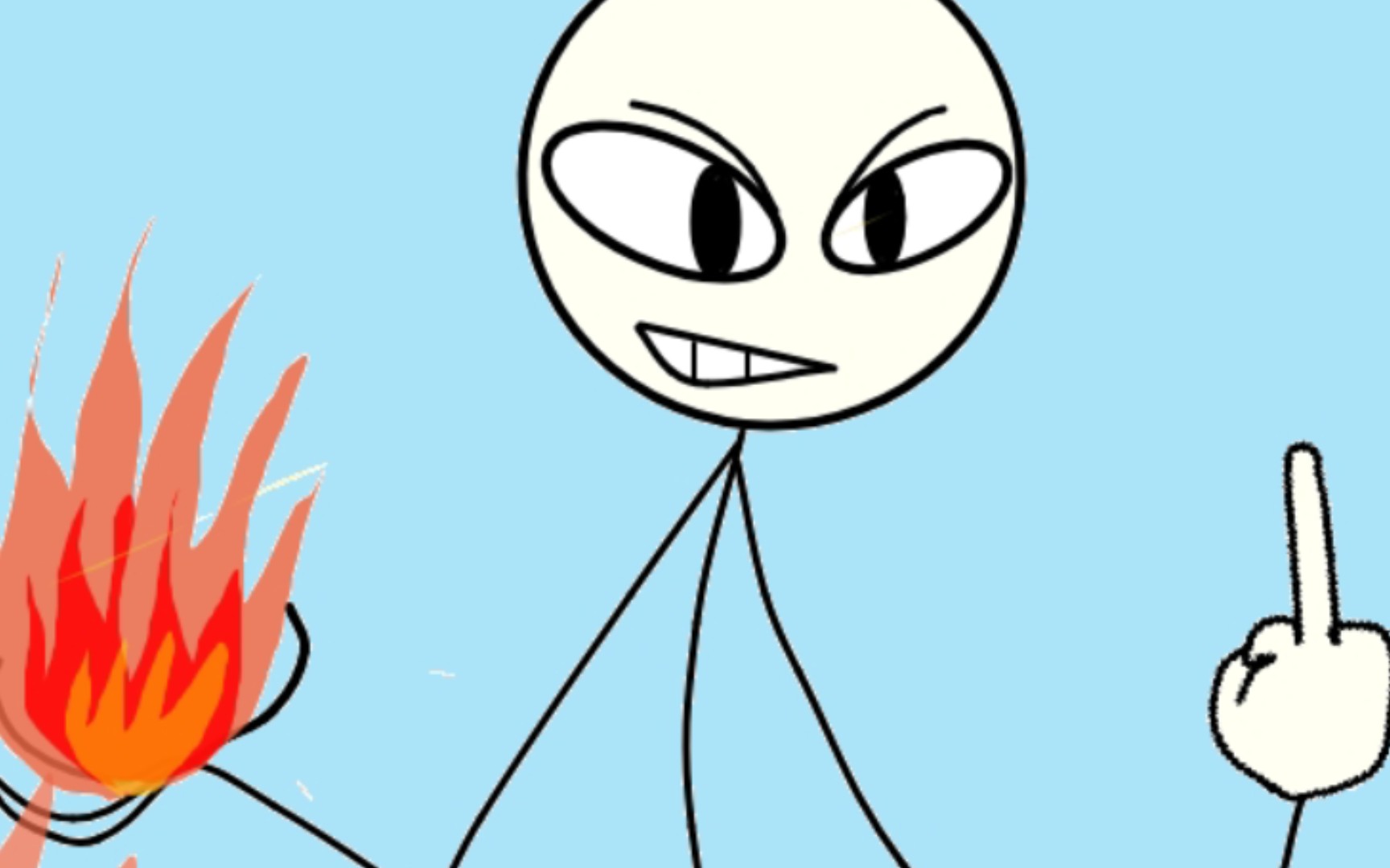 【指绘】火柴人《邪灵传说》主角团绘画