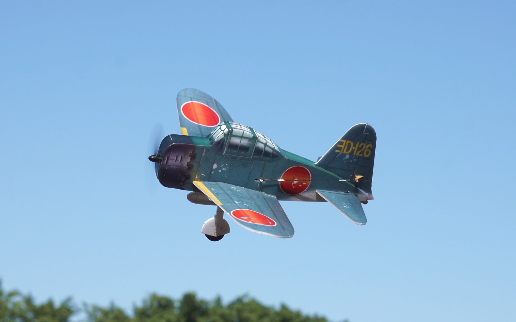 minimumrc a6m5 零式战斗机 320mm翼展 市面上在售最小的4通道固定翼