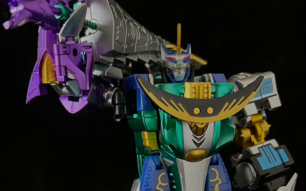 万代smp食玩 百兽战队 牙吠猎人 喷涂后组装合体