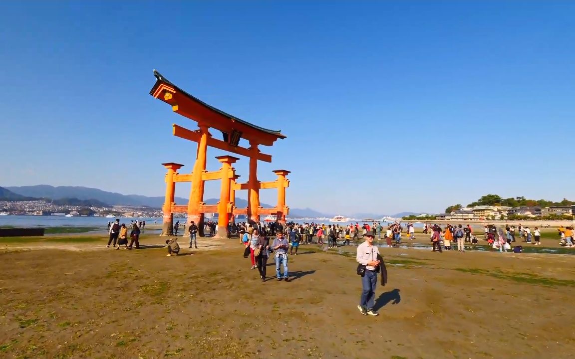 【超清日本】漫步广岛县严岛神社 2018.11哔哩哔哩bilibili