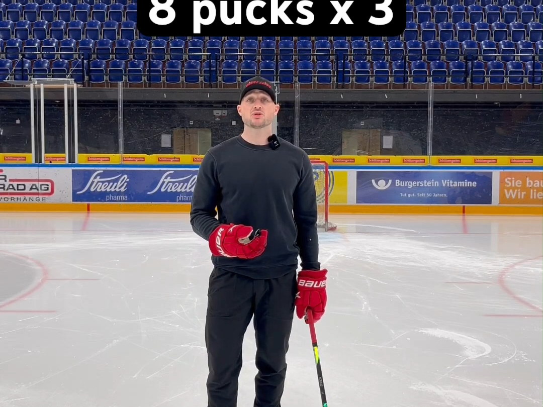 【noreau hockey】冰球队员八球射门练习(中字)