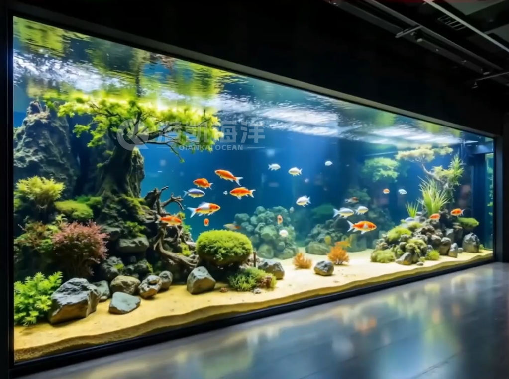 居家必备,水草鱼缸造景,快来打造水底梦境,让家充满自然气息#鱼缸造景