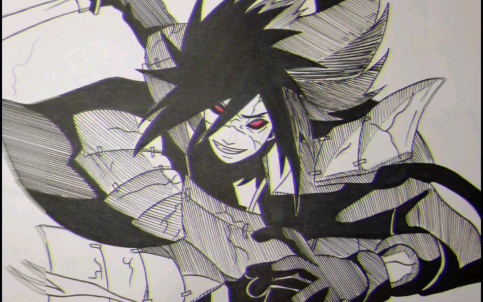 自学绘画:宇智波斑