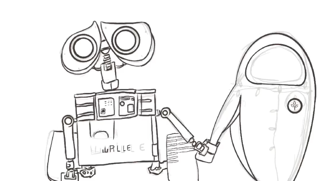 我磕的cp wall61e and eva