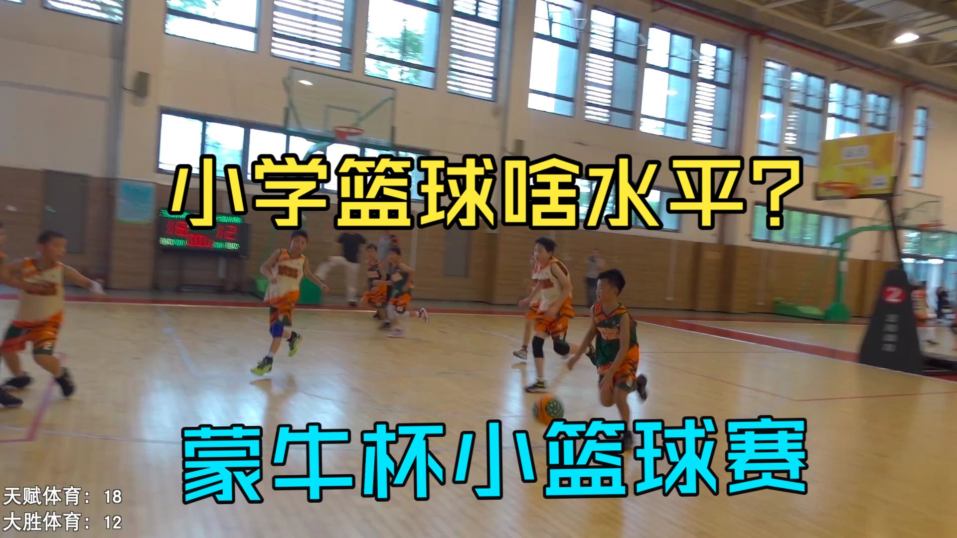 小学生篮球技术如何？蒙牛杯青少年小篮球公开赛-无锡赛区，天赋体育 VS大胜体育