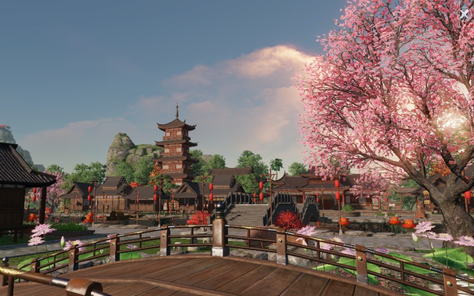 天涯明月刀手游家园坐拥绝美水乡小镇水枕江南