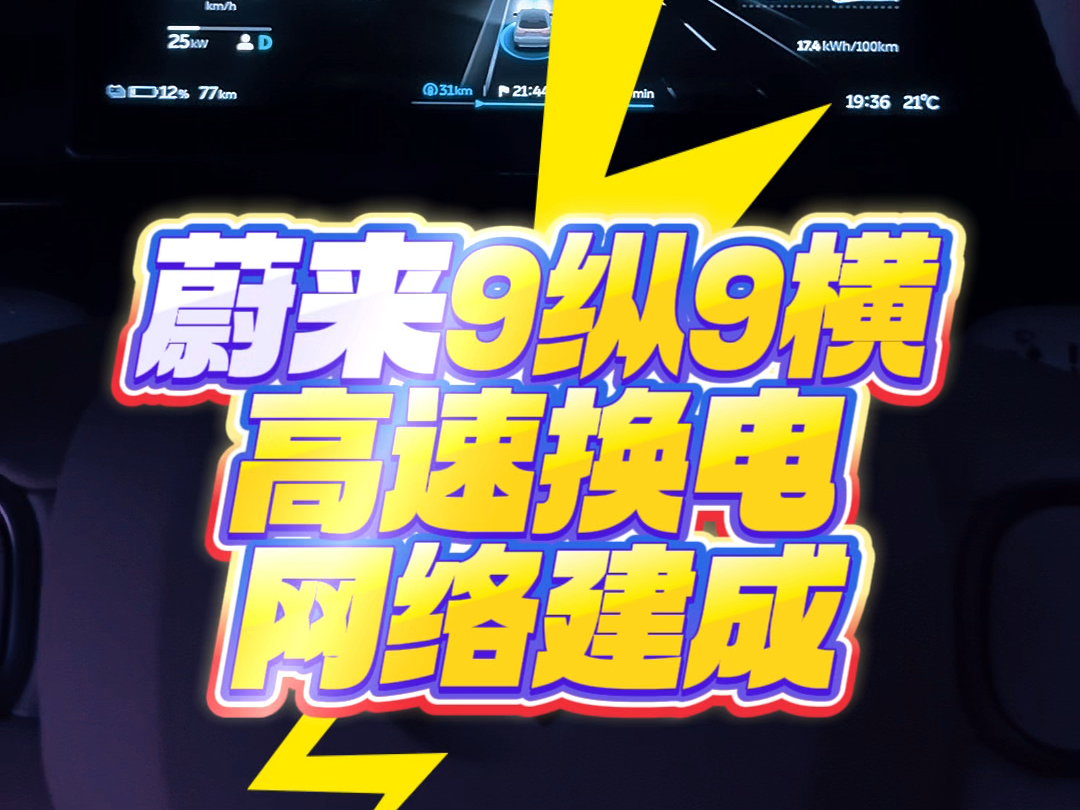 蔚来9纵9横高速换电网络建成 #蔚来ES7 #蔚来高速换电连通七百城哔哩哔哩bilibili