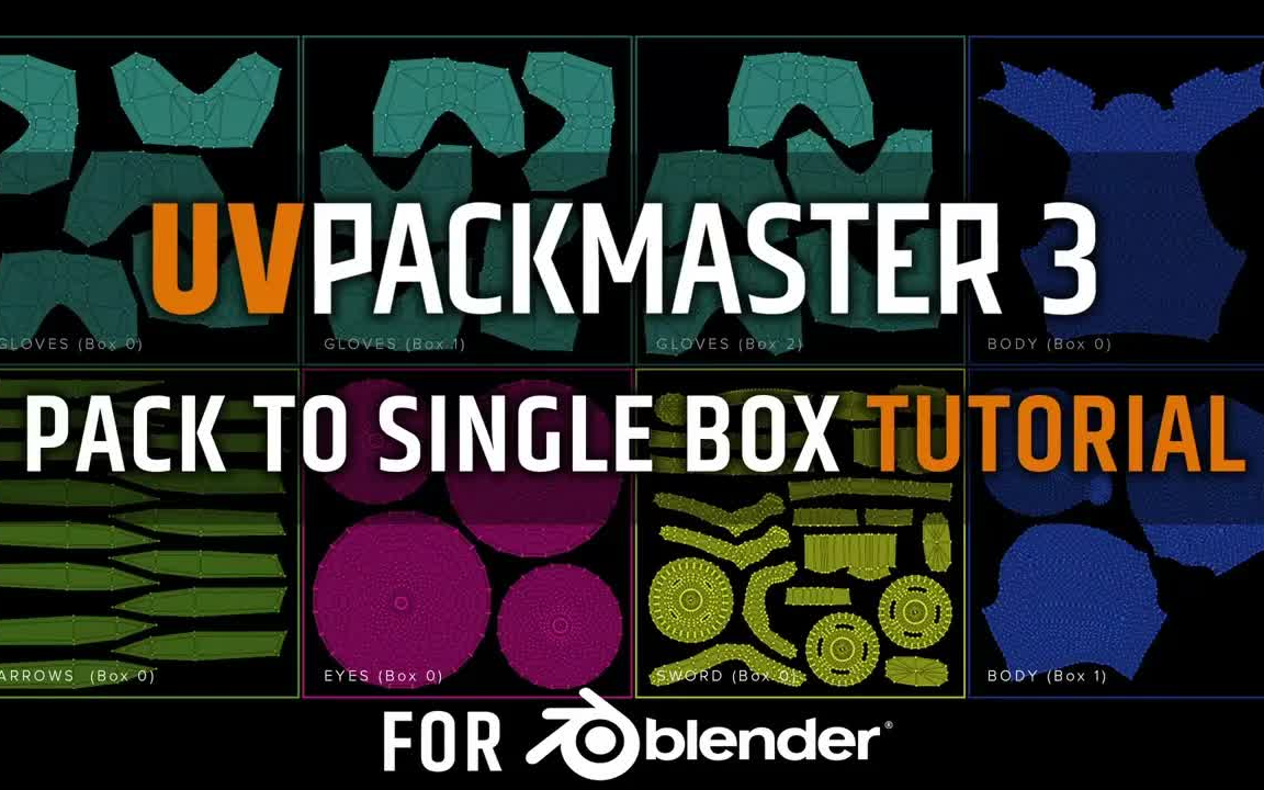 iBlender中文版插件 UVPackmaster Pro 3.20 最新汉化版最佳解包UV贴图智能高效UV打包工具拆分 UVP Blender教程哔哩哔哩bilibili