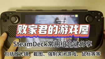 Download Video: SteamDeck常用组合键分享 包括放大镜、截图、强制关闭游戏、鼠标等等