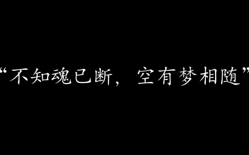 “不知魂已断,空有梦相随.”|惊艳的冷门诗词哔哩哔哩bilibili