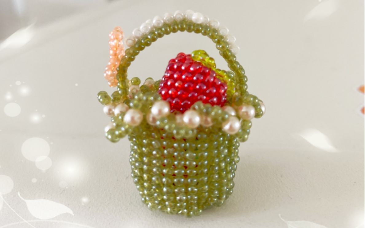 串珠花篮_哔哩哔哩_bilibili