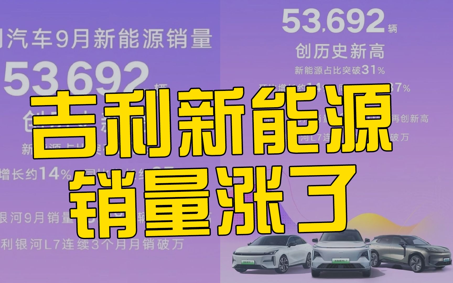 降价策略奏效,吉利新能源销量超5万,首次超过埃安哔哩哔哩bilibili