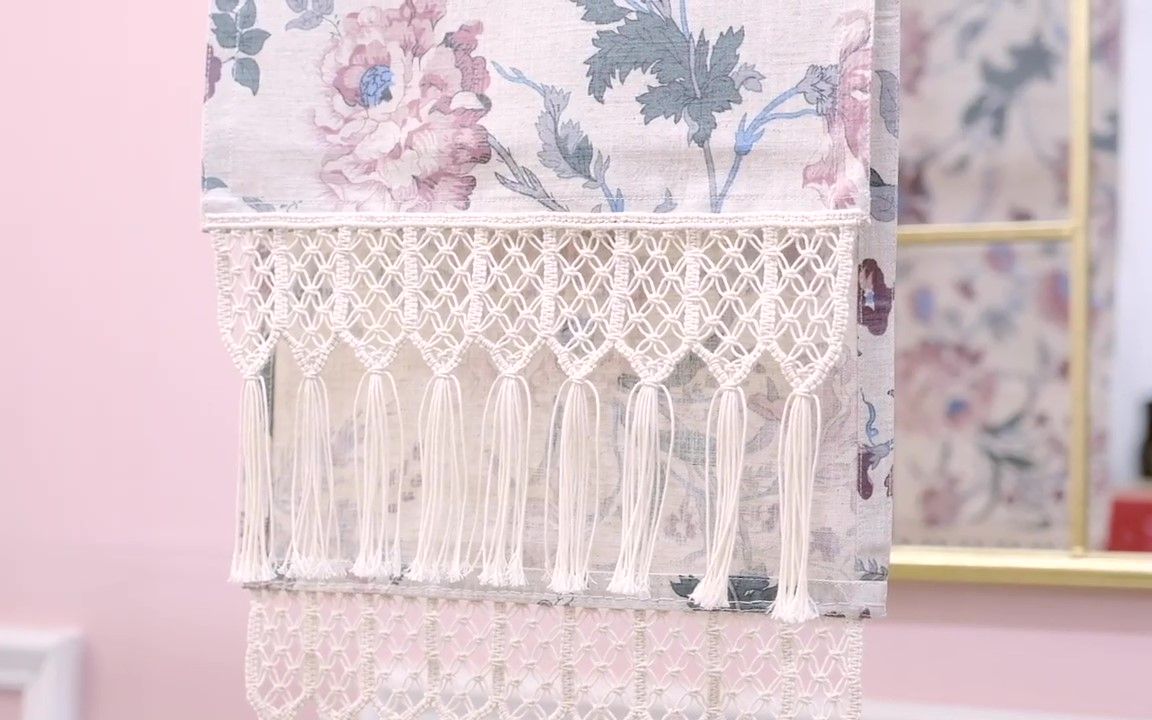 视频教程 | Macrame编织细致精美的网格桌布花边(材料明细见简介)哔哩哔哩bilibili