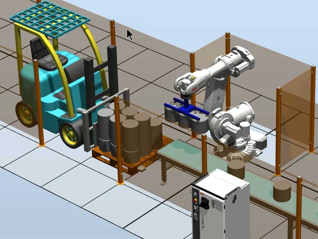 abb 工业机器人robotstudio码垛工作站仿真设计