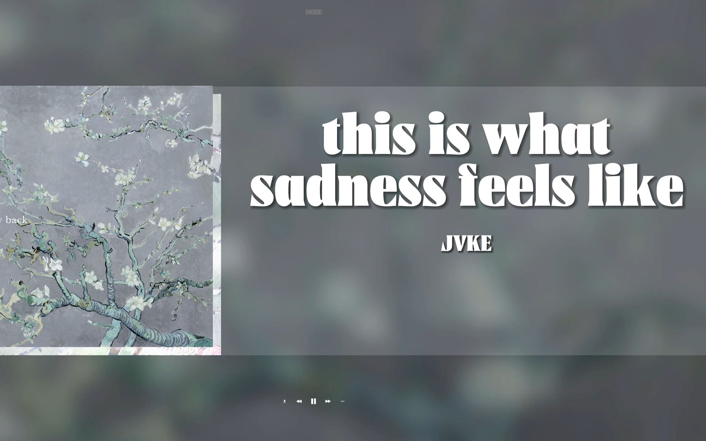 [图]日推歌单 ｜“我要放一首悲伤的曲子”｜《this is what sadness feels like》