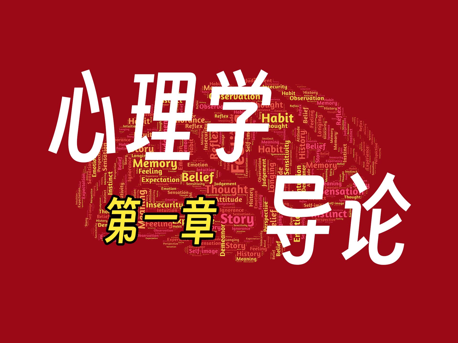 [图]【心理学导论】第一章：心理学的研究对象、学科发展、研究方法、学科分支