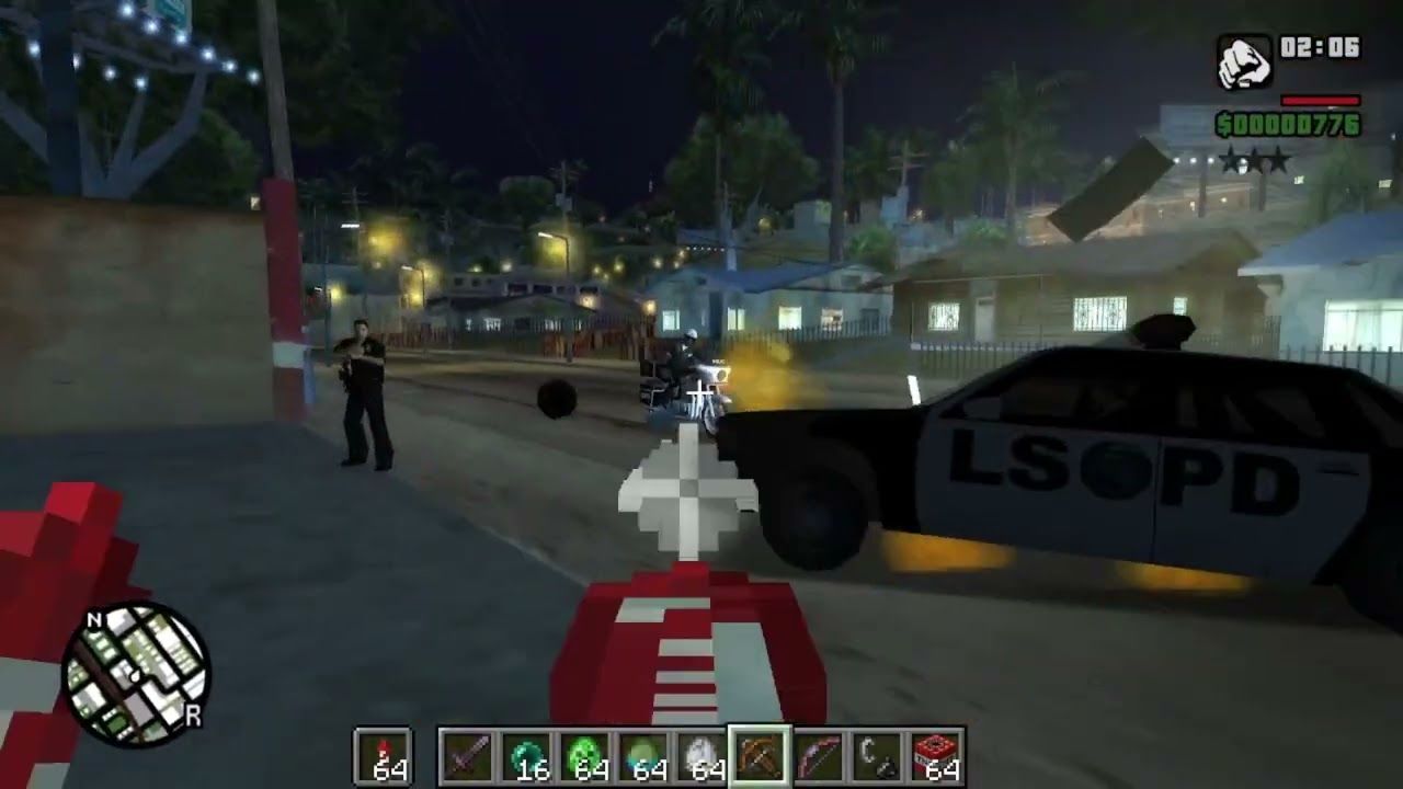 我的世界成功移植到GTASA!