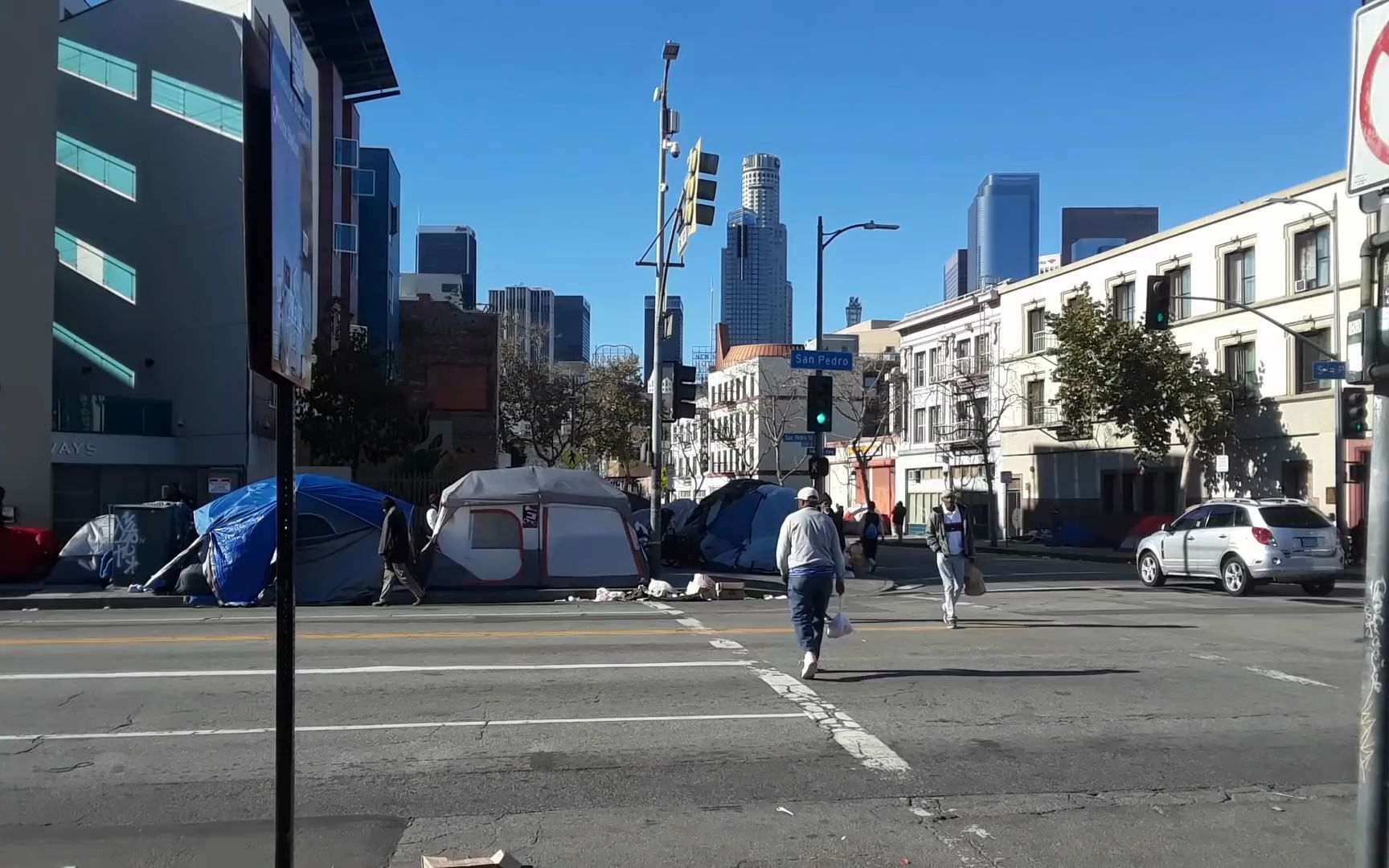 美国最乱街区平民窟skidrow拍摄