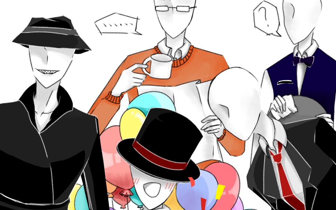 【slenderman/creepypasta】bgm:coincidance 沙雕向手书