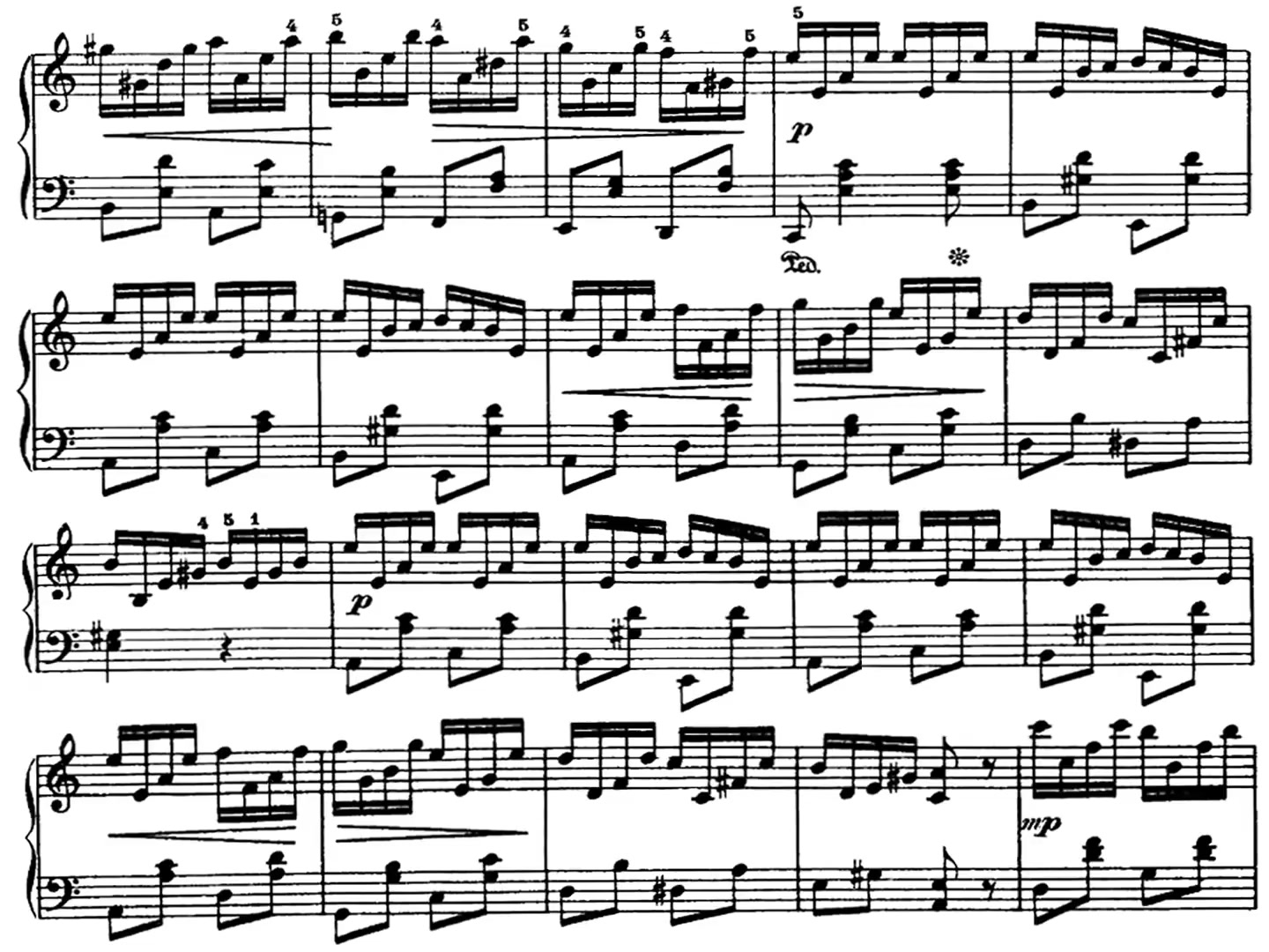 西贝柳斯《钢琴练习曲》 op 76 no 2