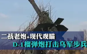 Download Video: 二战老炮+现代观瞄！俄军炮兵用“爷爷用过的”D-1榴弹炮打击乌军步兵