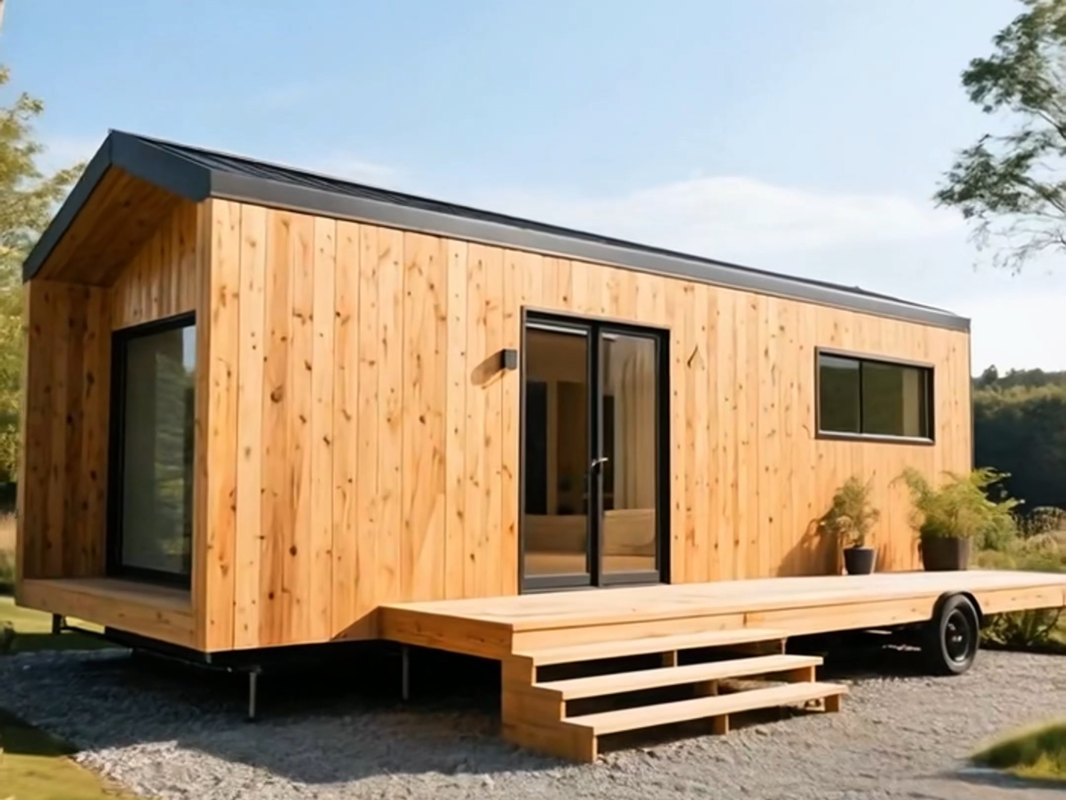 太喜欢这种钢木小木屋了!