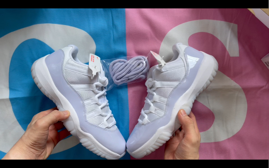 aj11 薰衣草 白紫 超细开箱 女生的小爆款